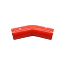 PiperCross Red 45Deg 76mm bore 152mm leg length silicone hose