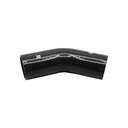 PiperCross Black 45Deg 80mm bore 152mm leg length silicone hose