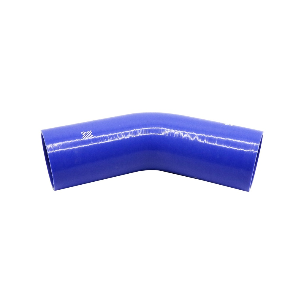 [FCL04046] PiperCross Blue 45Deg 80mm bore 152mm leg length silicone hose