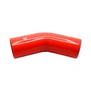 PiperCross Red 45Deg 80mm bore 152mm leg length silicone hose