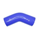 PiperCross Blue 45Deg 89mm bore 152mm leg length silicone hose