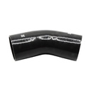 PiperCross Black 45Deg 102mm bore 152mm leg length silicone hose