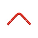 PiperCross Red 90Deg 12mm bore 152mm leg length silicone hose