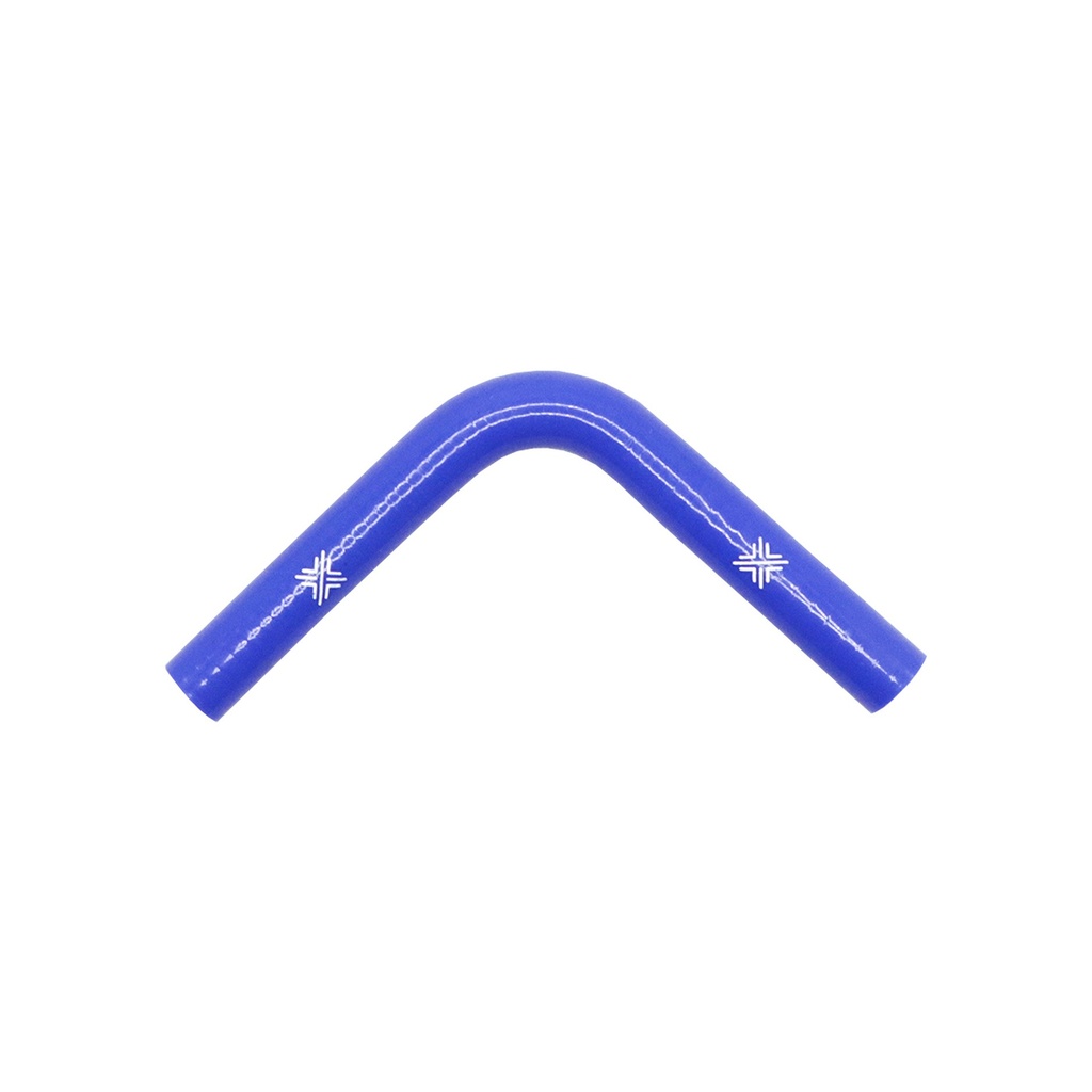 [FCL04058] PiperCross Blue 90Deg 16mm bore 152mm leg length silicone hose