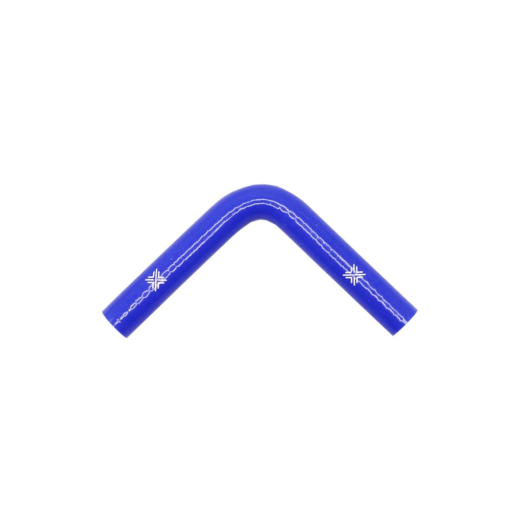 [FCL04061] PiperCross Blue 90Deg 19mm bore 152mm leg length silicone hose