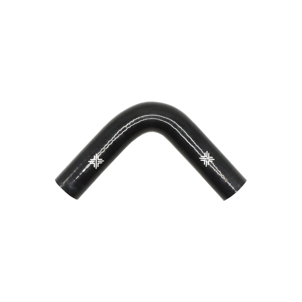 [FCL04066] PiperCross Black 90Deg 30mm bore 152mm leg length silicone hose