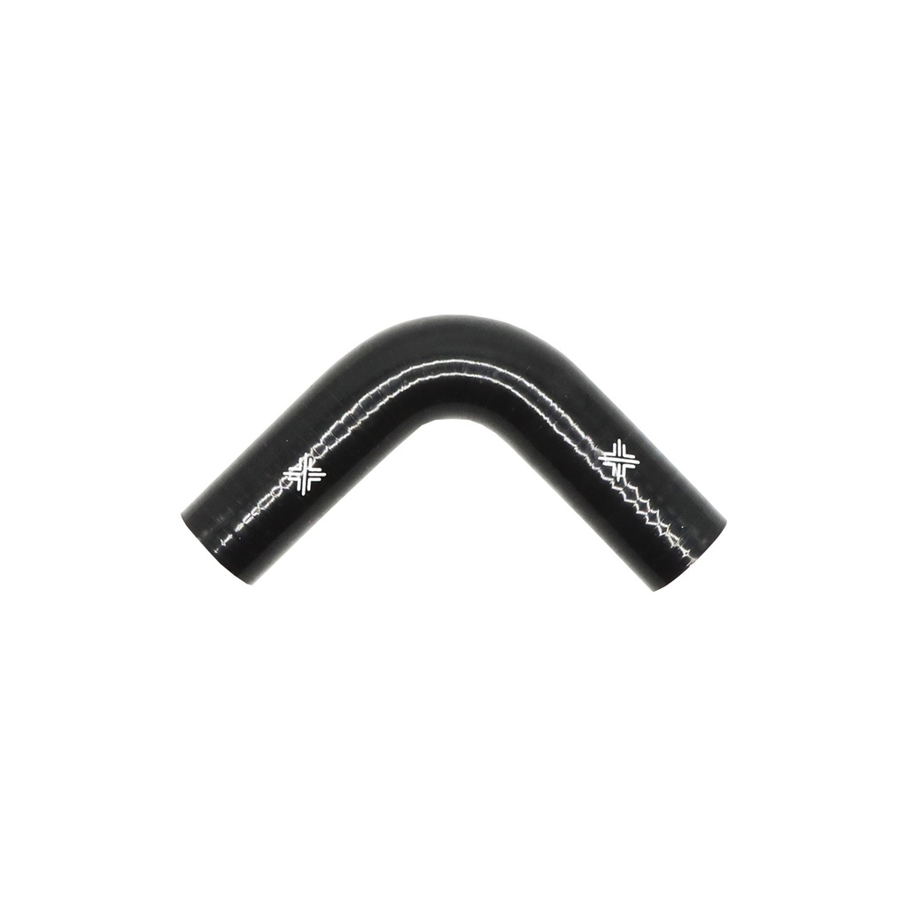 [FCL04069] PiperCross Black 90Deg 40mm bore 152mm leg length silicone hose