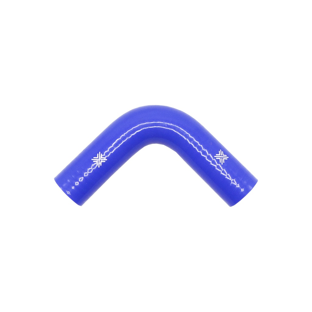 [FCL04070] PiperCross Blue 90Deg 40mm bore 152mm leg length silicone hose
