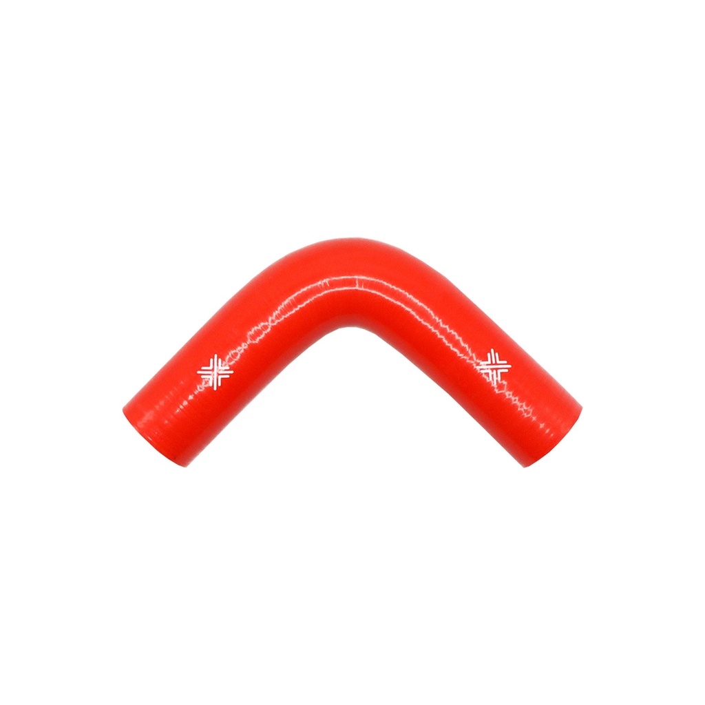 [FCL04071] PiperCross Red 90Deg 40mm bore 152mm leg length silicone hose