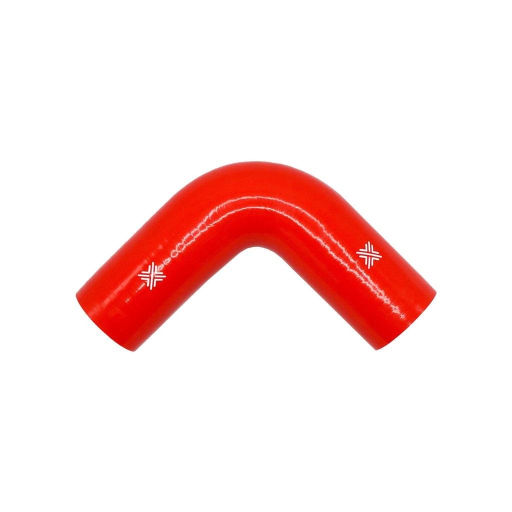 [FCL04074] PiperCross Red 90Deg 50.8mm bore 152mm leg length silicone hose