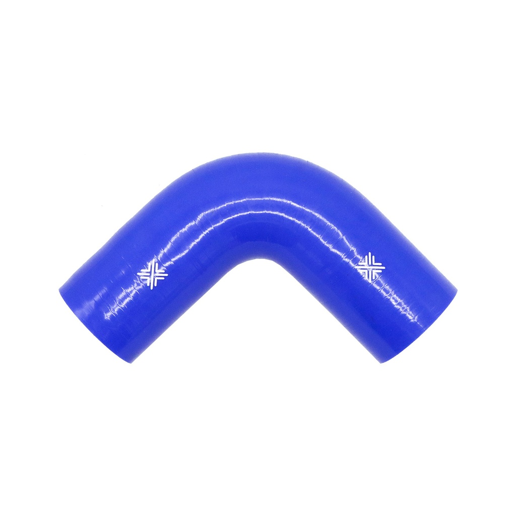 [FCL04076] PiperCross Blue 90Deg 61mm bore 152mm leg length silicone hose