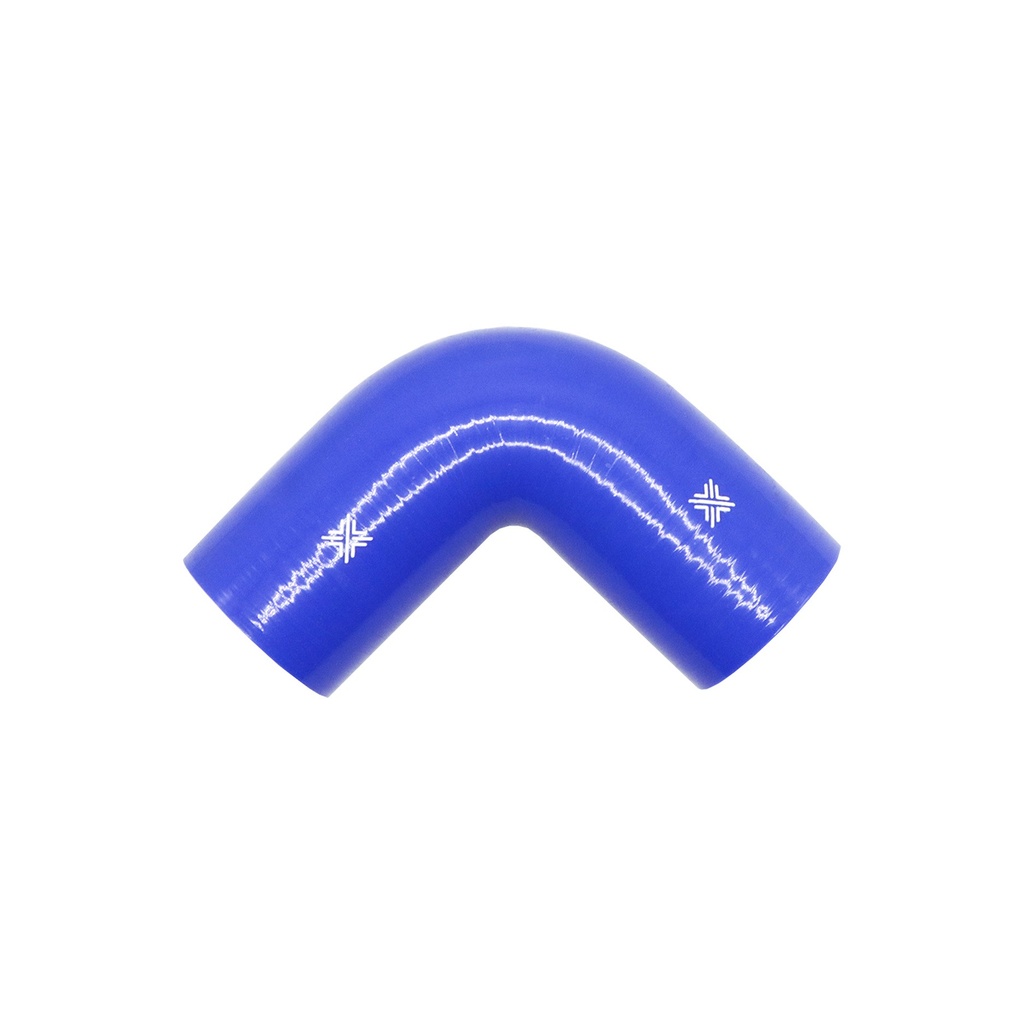 [FCL04085] PiperCross Blue 90Deg 76mm bore 152mm leg length silicone hose