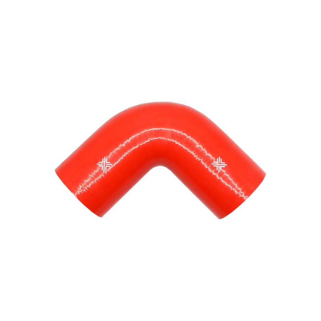 [FCL04086] PiperCross Red 90Deg 76mm bore 152mm leg length silicone hose