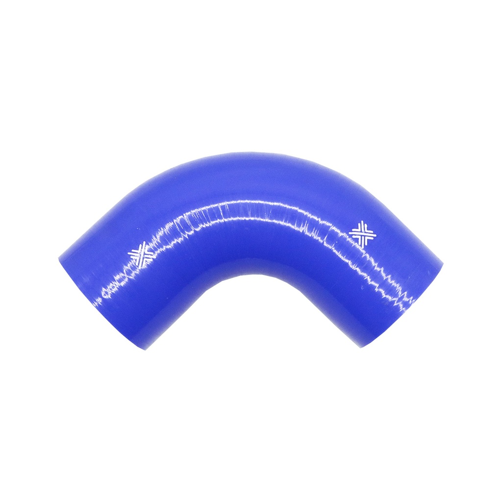 [FCL04088] PiperCross Blue 90Deg 80mm bore 152mm leg length silicone hose