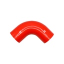 PiperCross Red 90Deg 80mm bore 152mm leg length silicone hose