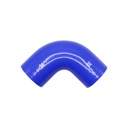PiperCross Blue 90Deg 89mm bore 152mm leg length silicone hose