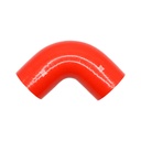 PiperCross Red 90Deg 89mm bore 152mm leg length silicone hose