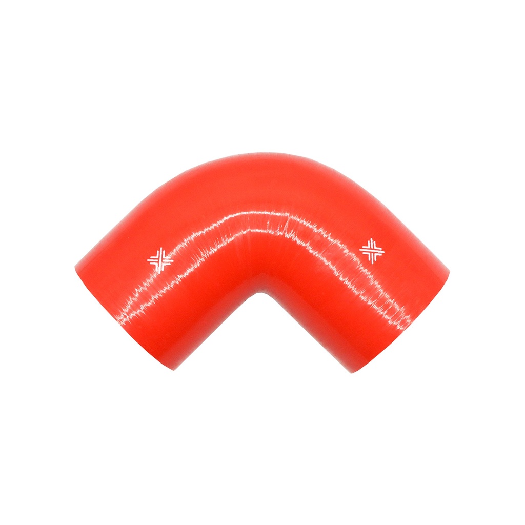 [FCL04095] PiperCross Red 90Deg 102mm bore 152mm leg length silicone hose
