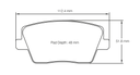 Pagid RSL2 Brake Pads Hyundai i30N Rear