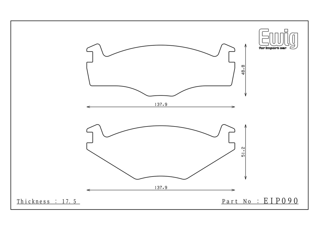 EIP090 - Endless Brake Pads, N35S Compound