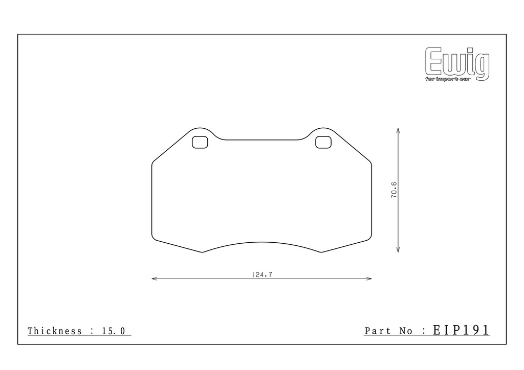 EIP191 - Endless Brake Pads, TRZ Compound