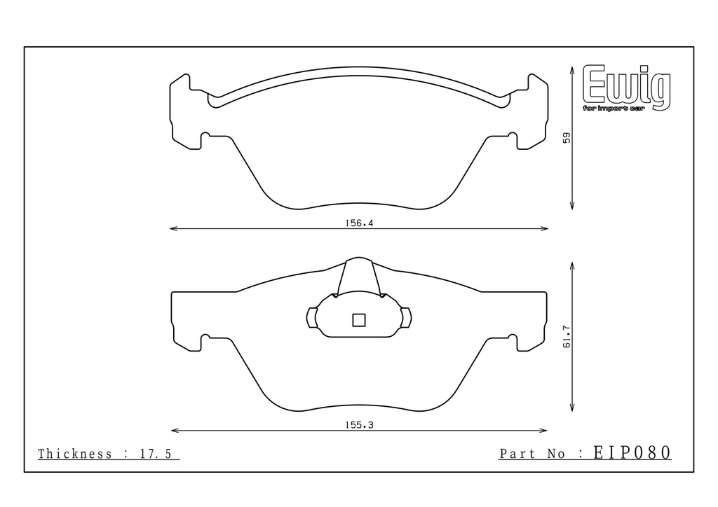 EIP080 - Endless Brake Pads, S89F Compound