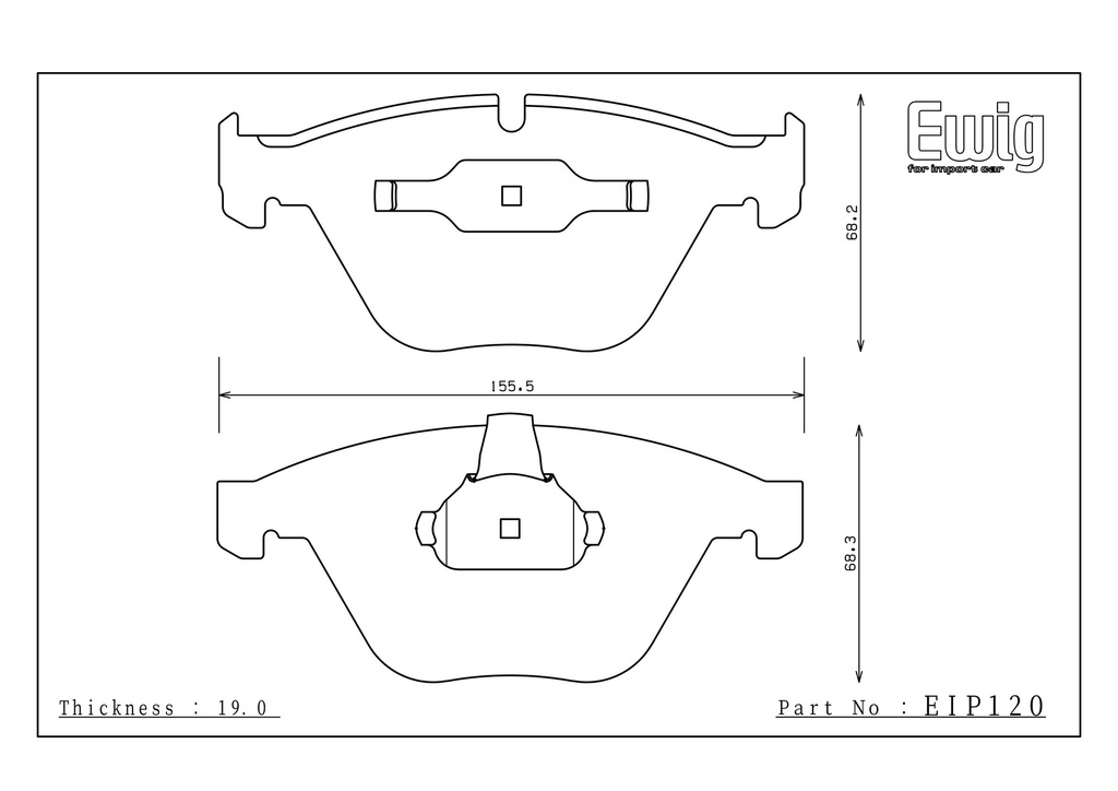 [EIP120-S93F] Endless Brake Pads S93F Compound Front BMW E92 M3