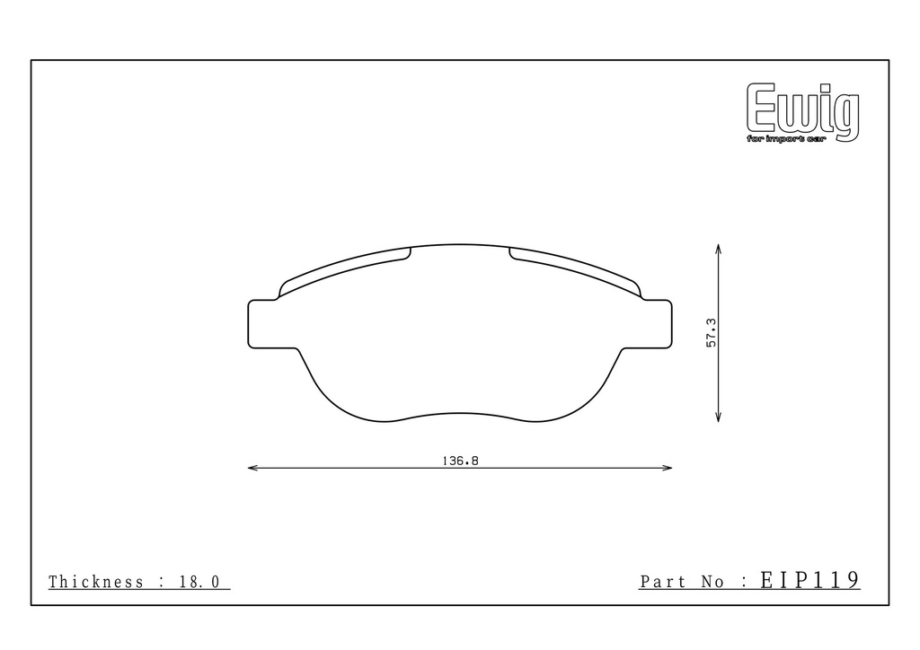 Endless Brake Pads MA45B Compound