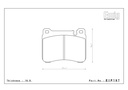 EIP197 - Endless Brake Pads, MA45B Compound