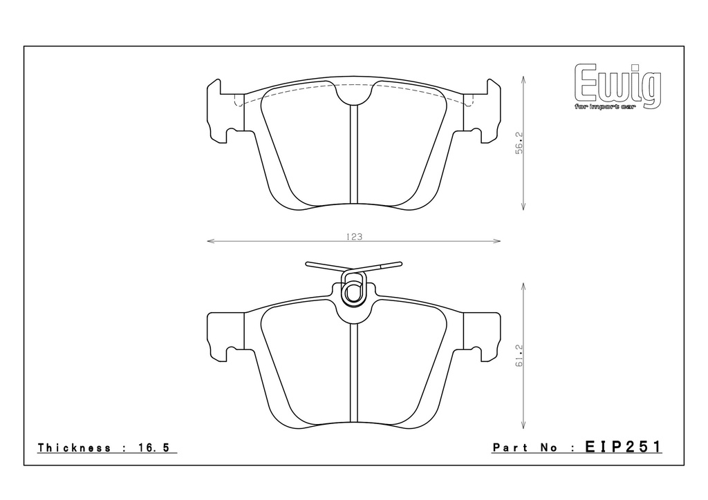 [EIP251-MA45B] Endless Brake Pads MA45B Compound