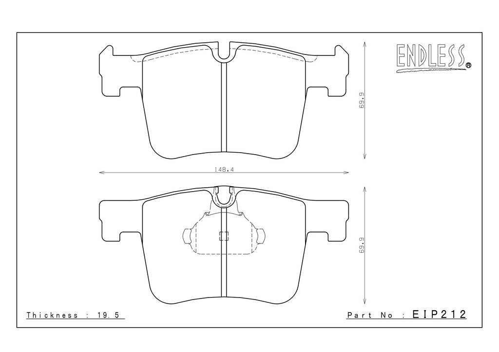 Endless Brake Pads N103SP Compound