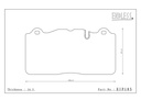 EIP185 - Endless Brake Pads, N36SP Compound