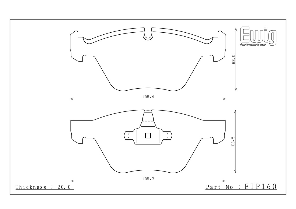 EIP160 - Endless Brake Pads, N37SP Compound