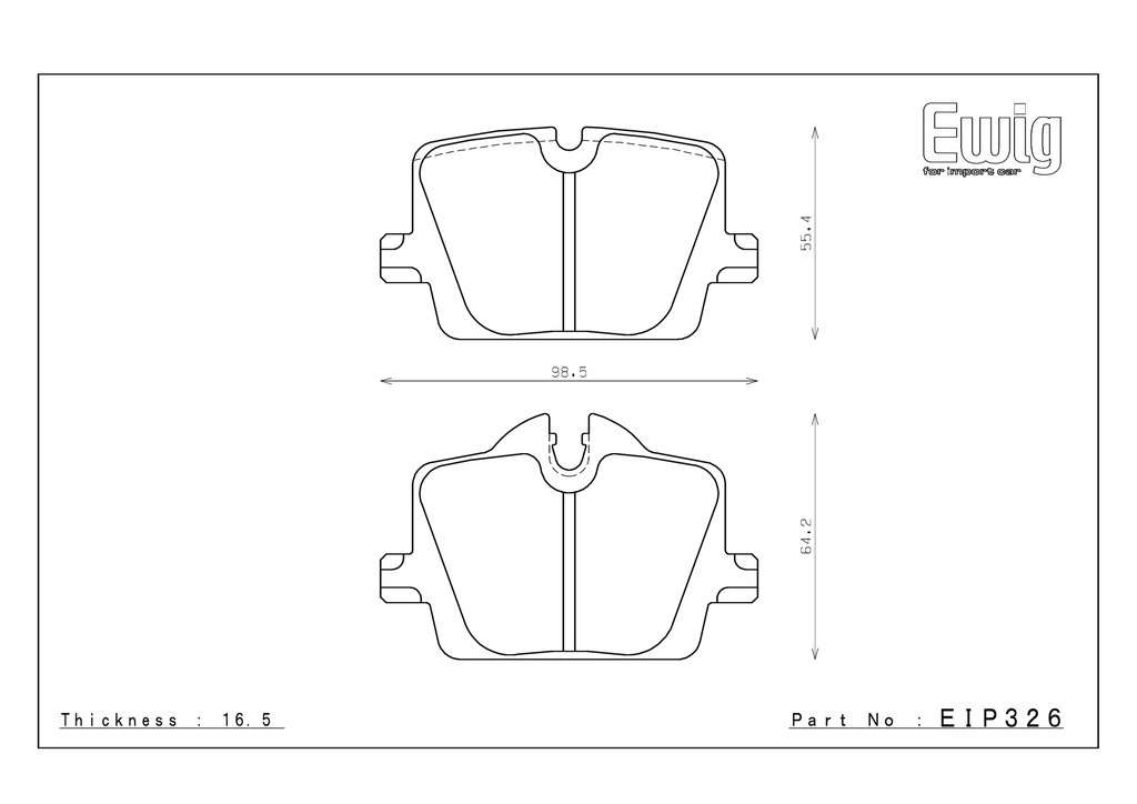 EIP326 - Endless Brake Pads, N80Z Compound