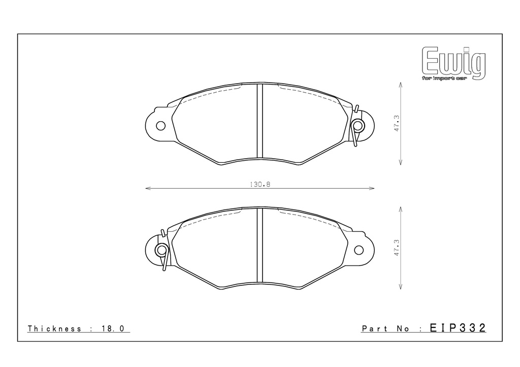 EIP332 - Endless Brake Pads, N98SP Compound