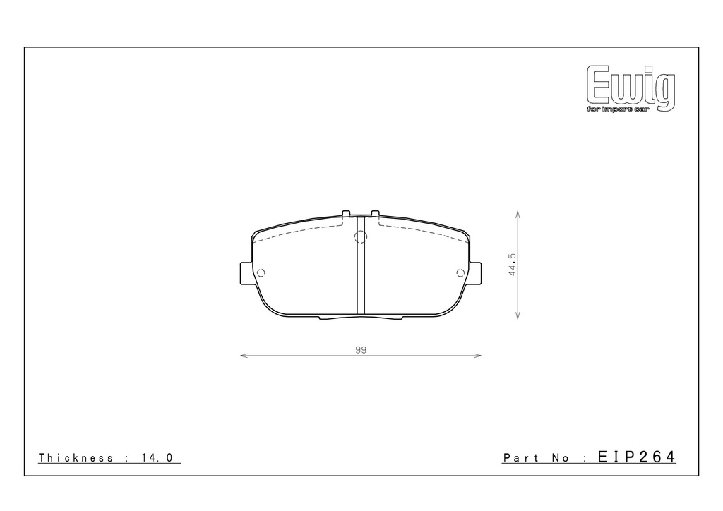 EIP264 - Endless Brake Pads, MX72PL Compound