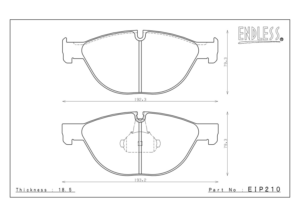 Endless Brake Pads SSM-Plus Compound