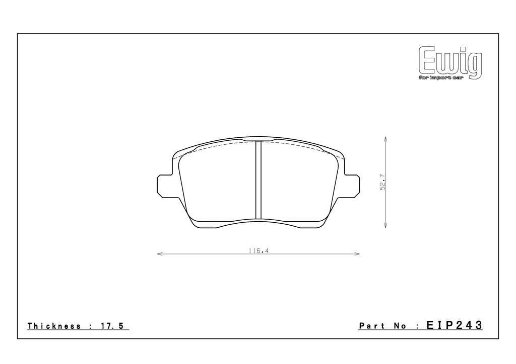 Endless Brake Pads SSM-Plus Compound