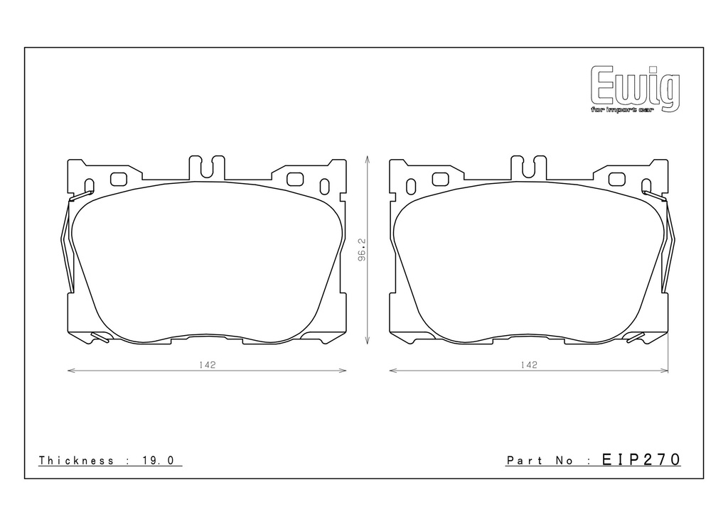 Endless Brake Pads SSM-Plus Compound