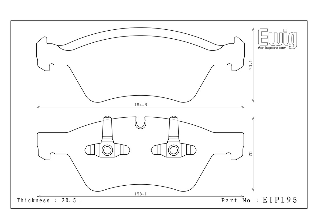 Endless Brake Pads ES66G Compound