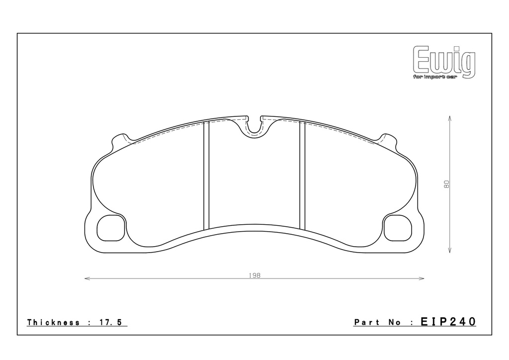 [EIP240-ES89G] Endless Brake Pads ES89G Compound