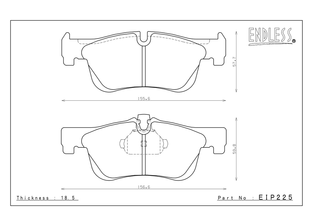 Endless Brake Pads ES99G Compound