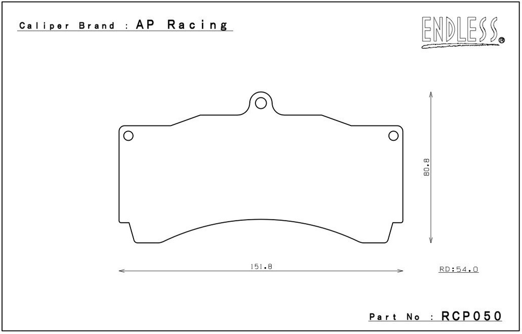 Endless Brake Pads TRZ Compound