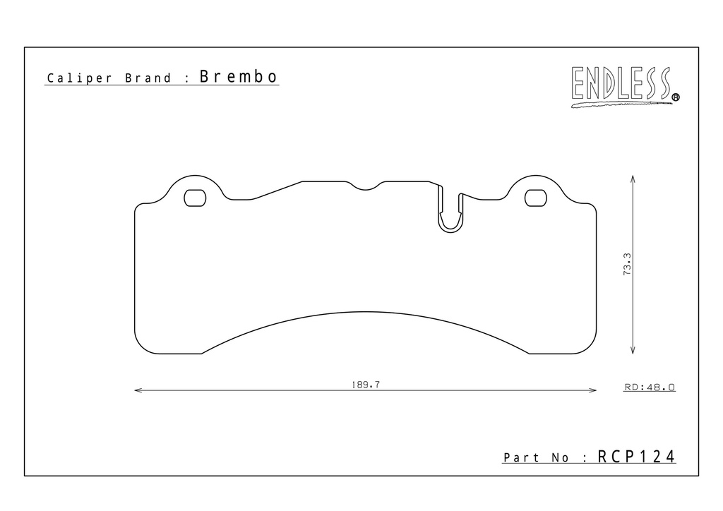 Endless Brake Pads N50S Compound