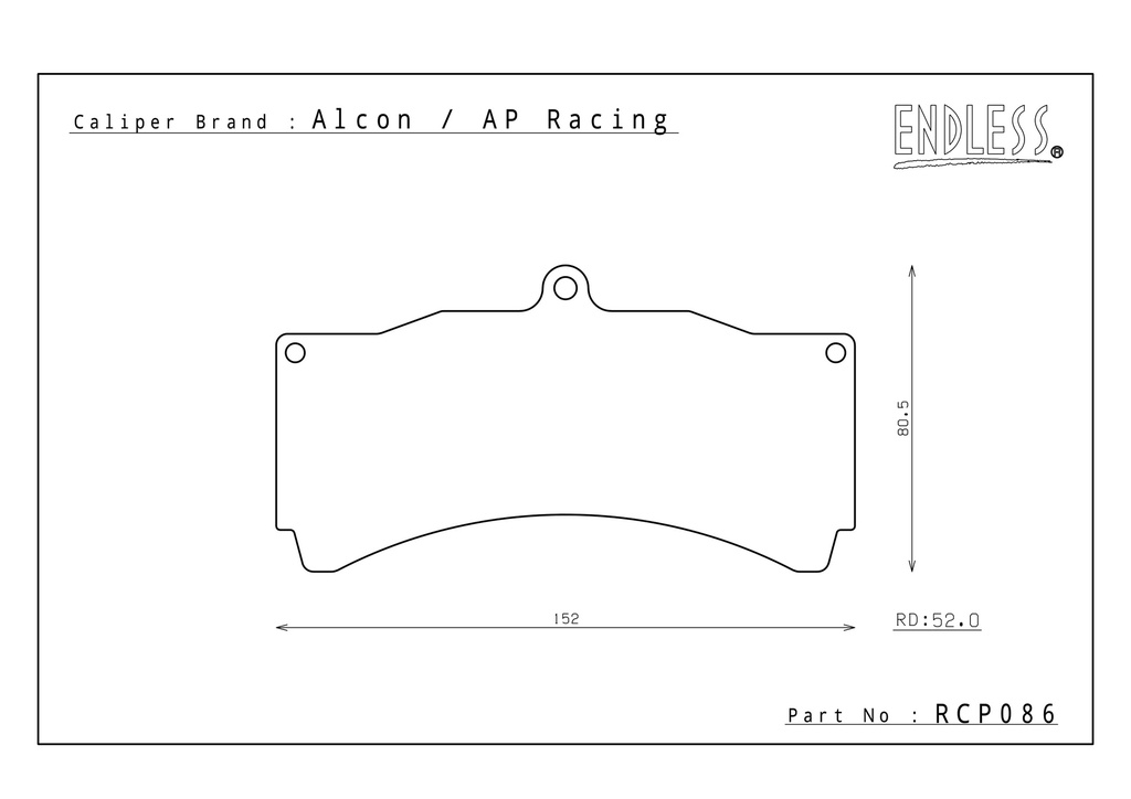 Endless Brake Pads CCDP Compound