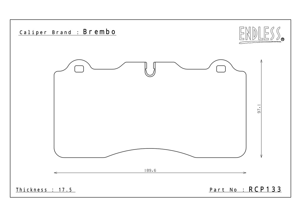 Endless Brake Pads MA46B Compound