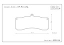 Endless Brake Pads ES89G Compound