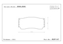 RCP147 - Endless Brake Pads, ES89G Compound