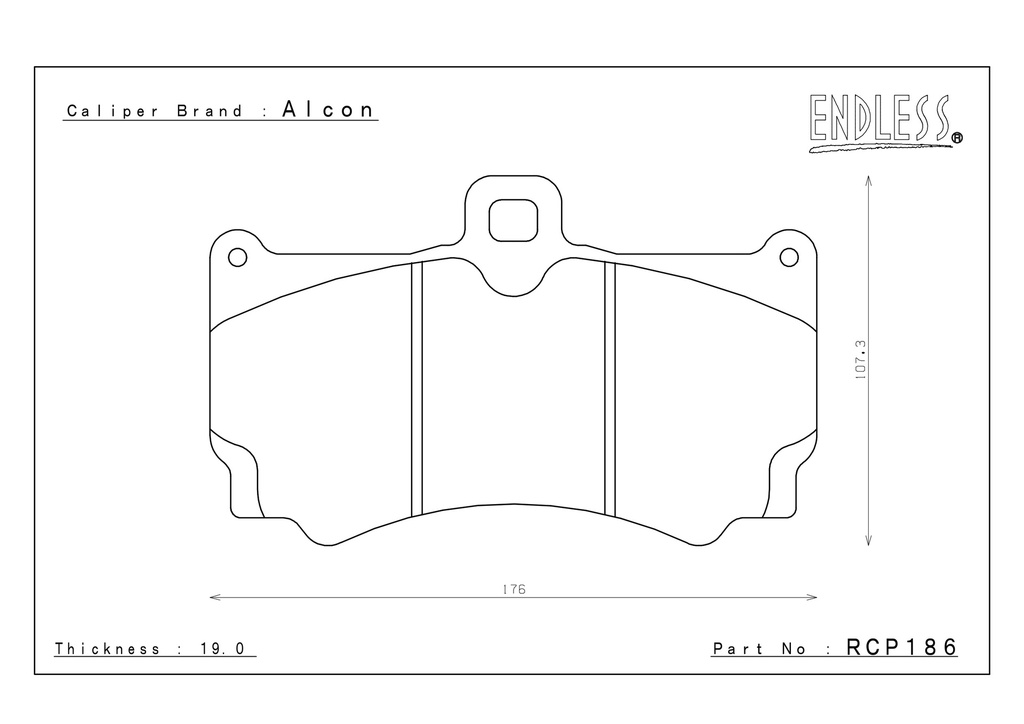 Endless Brake Pads ES88G Compound