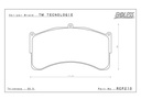 RCP210 - Endless Brake Pads, ES66G Compound